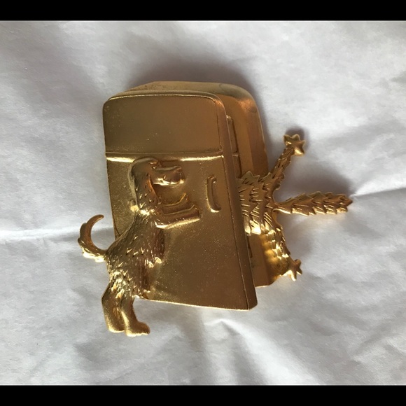 Stamped J.J. Cat & Dog Brooch - Picture 2 of 3